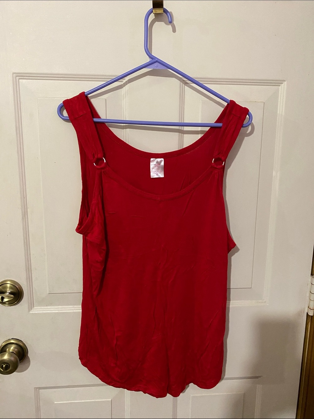 No Boundaries Red Tank Top XL